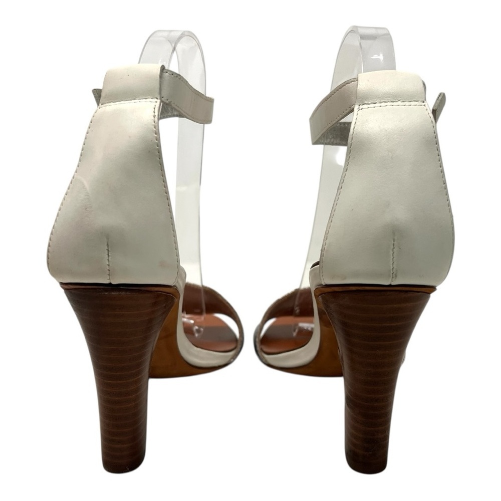 Lauren Ralph Lauren Leah Leather Snakeskin High Heel Pumps Sandals Women’s 7.5 - Picture 8 of 15